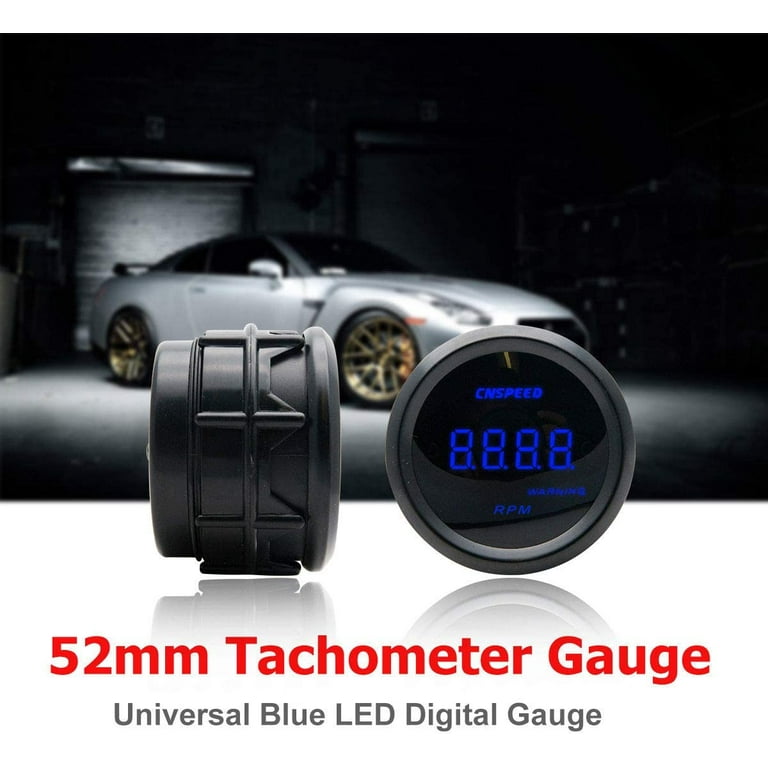 TOTMOX Digital Tacho Gauge High Accuracy Tachometer LED Gauge for