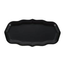 Hemoton Stainless Steel Tray Dish Holder Makeup Organizer Vanity Decorative Tray for Bathroom Storage and Perfume Holder