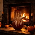thumbnail image 4 of Halloween Lamp Decorations, 2026 New Pumpkin Light with Timer, Cute LED Pumpkin Figurine, Sparkling Night Glass Pumpkins Lamp for Shelf Mantel Fireplace Party Indoor Outdoor Fall Holiday Decor, 4 of 6