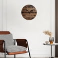 thumbnail image 3 of Battery Operated Analog Wall Clocks Non-Ticking Silent Modern Clock Decorative for Home,Office-Aged Wood Planks(14inch), 3 of 4