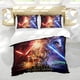 thumbnail image 5 of Star Wars Conjunto de sábanas temático, trío de piezas, cómodo y amigable con la piel, diseño único, regalo de decoración para el hogar para familiares, amigos y fans,140cm *210cm, 5 of 6