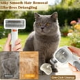 thumbnail image 4 of 2-in-1 Pet Self-Detangling & Grooming Comb for Dogs and Cats, Dematting Comb & Undercoat Rake, Professional Deshedding Brush for Long or Short Hair, Removes Mats, Tangles & Loose Fur, 4 of 7