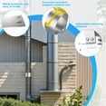 thumbnail image 4 of Support de Cheminée Réglable 3 Pouces, Sangle Murale pour Cheminée à Granulés, Support de Fixation Murale pour Conduit de Ventilation, Métal, Argenté, 4 of 5
