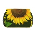 thumbnail image 2 of Sikiie Sunflower Print Flip Double-layer Pencil Case, All-purpose Stationery Bag for Study and Office, Zipper Design, Unisex, 2 of 7