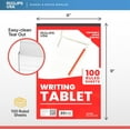 thumbnail image 2 of E-CLIPS USA Ruled Writing Tablet Small Note Pads, 9” x 6”, 100-Sheet Pad, 6-Pack, 2 of 7