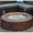 Brown, variant on VENTOPYR Outdoor Propane Fire Pit Coffee Table with Bronze Round Base Patio Heater