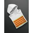 thumbnail image 3 of Catalonia Flag Design  Hoodie Men -Image by Shutterstock, Male Large, 3 of 4