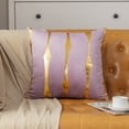 thumbnail image 2 of Cushion Cases Decorative Gold Foil Geometric Pattern Throw Pillow Covers for Modern homes Couch Sofa Bedroom Living Room, 2 of 5