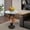 Brown, variant on 25.59" H Deer Head Accent Table Animal Statue End Tables Livingroom,Resin Animal Side Table with Faux Marble Top,Unique End Tables for Home Décor,for Cabins,Brown