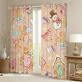 thumbnail image 2 of Feelyou Kawaii Gingerbread Man Blackout Curtains Set of 2 (52x84 Each), Christmas Dessert House Window Curtains, Teens Kids Boys Girls Curtains and Drapes, Curtains and Drapes Room Decor, 2 of 6