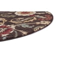 thumbnail image 5 of Transitional Area Rug (7'10'' Round) Floral Brown, Red Indoor Round Easy to Clean, 5 of 6