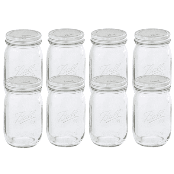 Ball Glass Mini Storage Jar, Quarter Pint Size, 4 OZ (4CT) (Pack of 3)