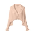 thumbnail image 6 of Cardigans for Women Cover up Swimsuits Summer Long Sleeve Fashion Sheer Chiffon Cardigan Thin Shawl Top Coat, 6 of 7