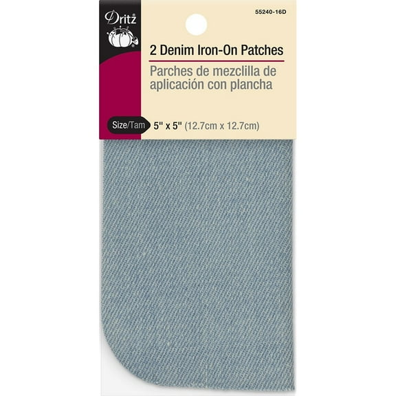 Dritz Denim Iron-On Patch - 2pk