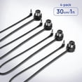thumbnail image 2 of Cable MIDI CME TRS, paquete de 4 - TRS tipo A (3,5 mm - 1/8 ) a DIN de 5 pines, 1 pie/30 cm, perfil bajo - Conectores ultrafinos en ángulo recto para espacios compactos - Ideal para sintetizadores y p, 2 of 8