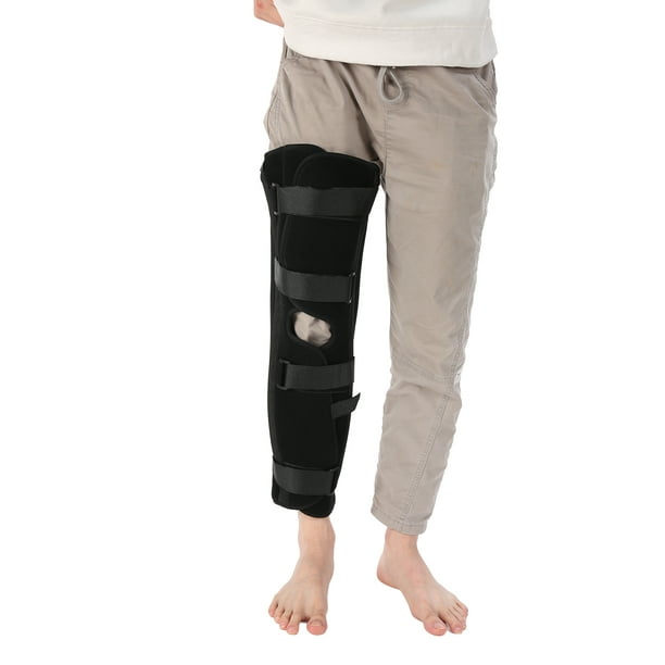 Senjay Full Leg Brace,Leg Brace,Adjustable Knee Immobilizer Joint Pain  Relief Breathable Knee Splint Leg Support Brace 