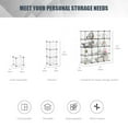 thumbnail image 2 of 16 Cube Portable Closet, Wardrobe Organizer with Hanging Rod, DIY Plastic Cube Storage Shelves Bedroom Armoire Bookcase, 2 of 9
