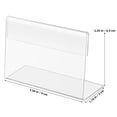 thumbnail image 2 of WRITWAA 30Pcs Transparent Acrylic Sign Holders for Retail and Restaurant Use, 2 of 8