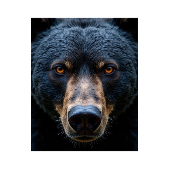 Paint by Numbers Kit for Adults, Bear Staring Intense Eyes Closeup Paint by Numbers, Easy Paint by Numbers Kit for Adults Beginner, DIY Adult Paint by Number Kits on Canvas, Home Decor