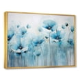 thumbnail image 2 of Designart "Dreamy Cerulean Poppy Tranquility" Poppies Floater Framed Canvas Art Print, 2 of 5