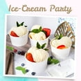 thumbnail image 2 of Paper Ice Cream Cups - 50-Count 16-Oz Disposable Dessert Bowls for Hot or Cold Food, 16-Ounce Party Supplies Treat Cups for Sundae, Frozen Yogurt, Soup, White, 2 of 4