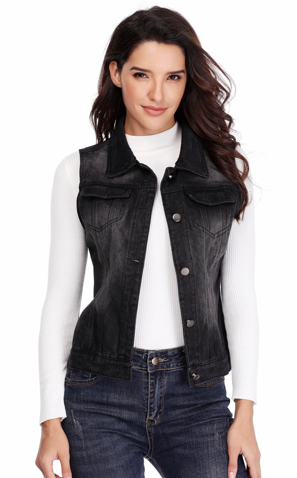 denim vest jacket womens