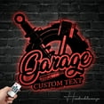 thumbnail image 2 of Handmadetneonsign Custom Garage Metal Wall LED Light, Custom Text Garage Service Station Metal Sign, 2 of 5
