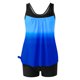 thumbnail image 5 of Trajes de baño tankini para mujer Trajes de baño de dos piezas con espalda de tiras y estampado conservador para mujer Traje de baño de dos piezas para mujer, 5 of 5