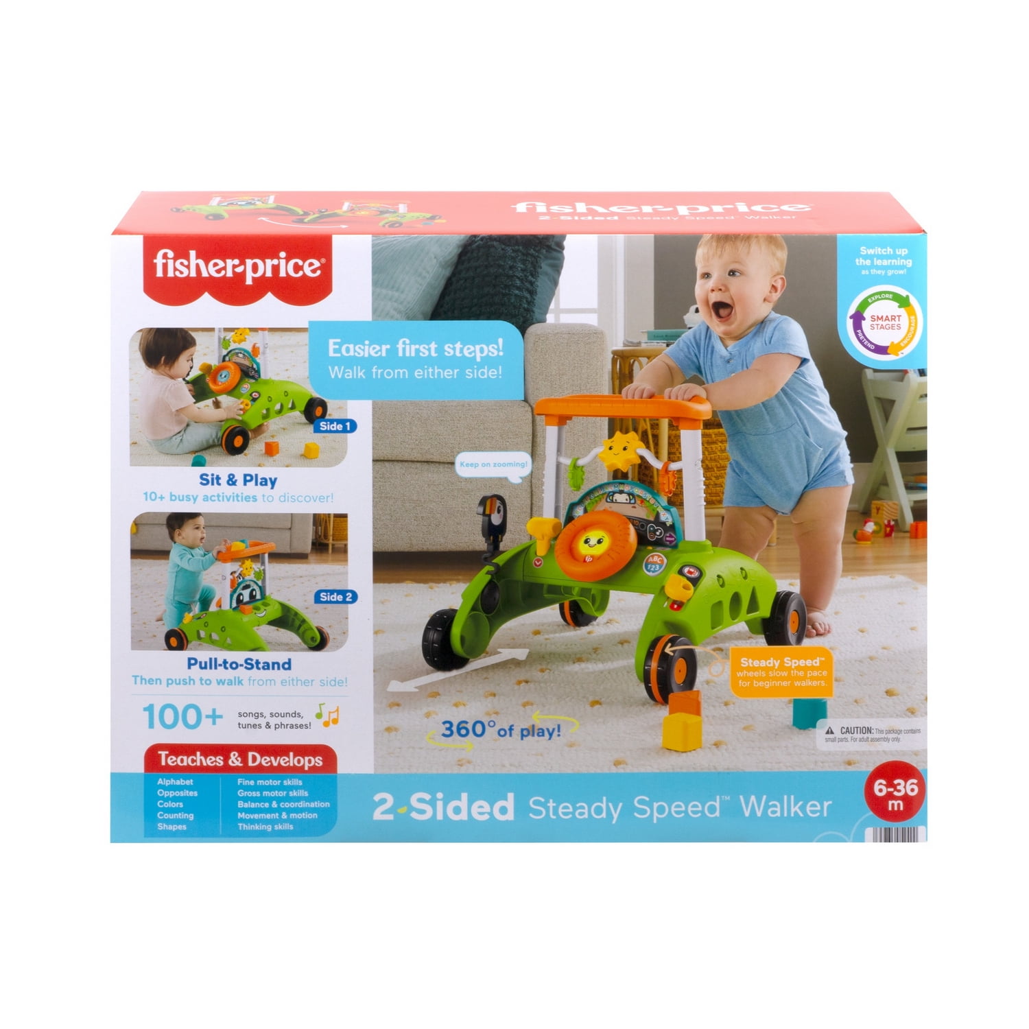 Fisher-Price 2-Sided Steady Speed Walker - 4x4 Edition