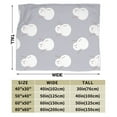 thumbnail image 5 of YFYANG Anti-Pilling Ultra-Soft Micro Fleece Cover Blanket for Bed Sofa, Gray Cute Snowman Throw Blanket for All Seasons, 50"x40", 5 of 9