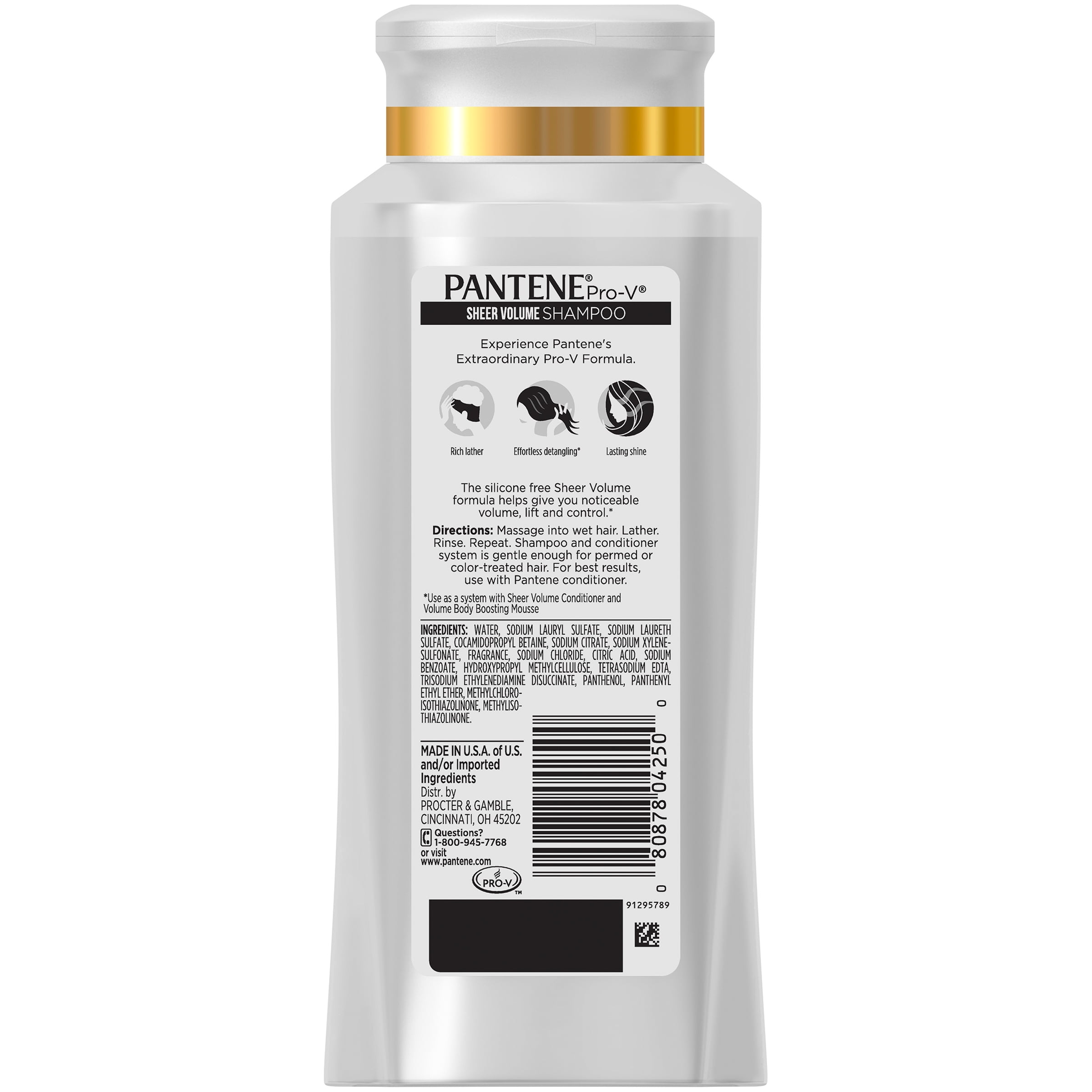 Pantene Pro-V Sheer Volume Shampoo, 25.4 fl oz