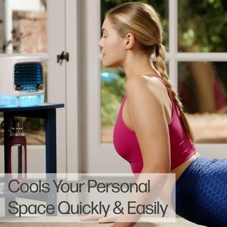 Arctic Air Chill Zone Evaporative Air Cooler, Portable Cooler with 4 Fan Speeds, LED Night Light