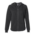 thumbnail image 1 of Independent Trading B03076502 Sweat à Capuche à Fermeture à Glissière pour Femmes California Wave Wash, Noir - Extra Small, 1 of 1