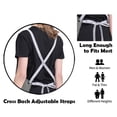 thumbnail image 6 of Toptie Cotton Canvas Work Tool Apron with Pockets for Kitchen Chef Baking BBQ Hair Salon Gardening Cafe-Grey, 6 of 7