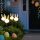 thumbnail image 5 of Luz solar exterior para el jardín de conejos | Acero inoxidable blanco | Lámpara LED impermeable de 29,13 pulgadas | Decoración de jardín solar blanca cálida | Adorno de iluminación de jardín de, 5 of 7