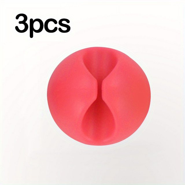 1/2/3/5/10/20 Pcs Silicone Cable Organizer, Data Cable Storage And Finishing Buckle,