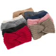 thumbnail image 3 of Bandeau Croisé Tricoté Automne Hiver pour Femmes, Bandeau de Sport Extensible et Chaud, 3 of 9