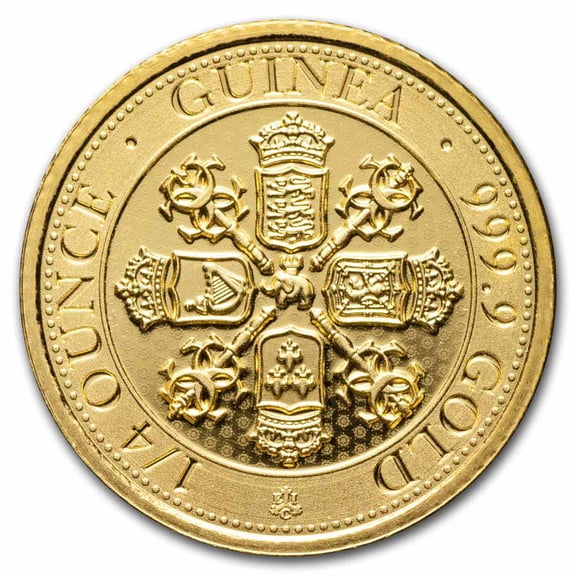 2020 Saint Helena 1/4 oz Gold Sceptre Guinea BU