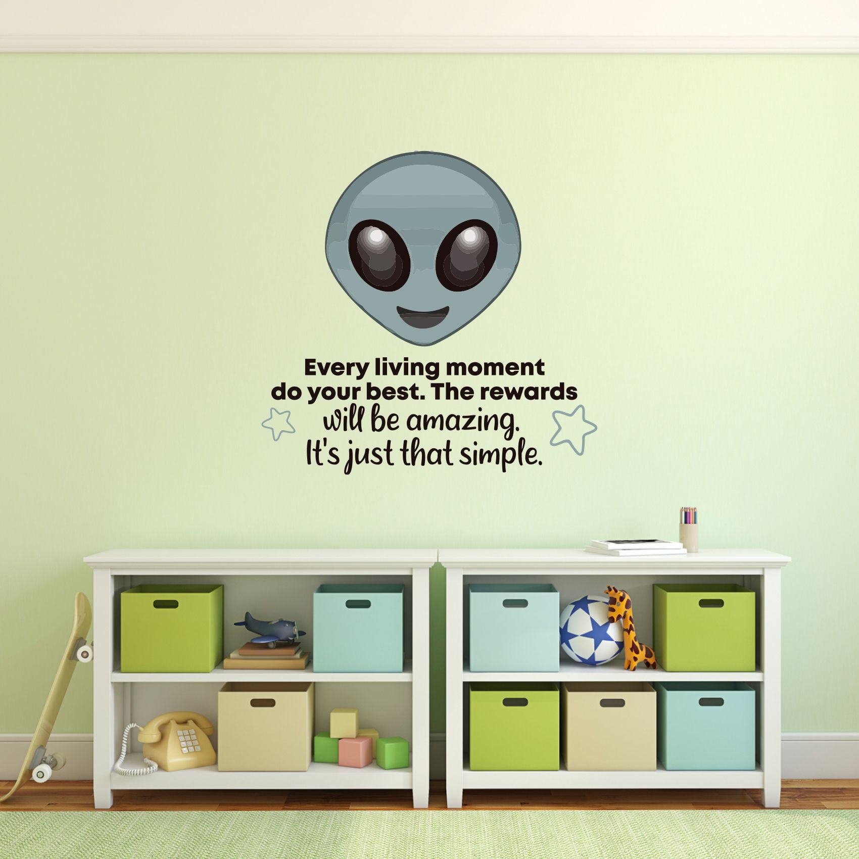 Your Best Alien Aliens Life Quote Cartoon Quotes Decors Wall Sticker