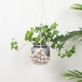 thumbnail image 4 of HULKLIFE Bohemia Macrame Plant Hanger Woven Cotton Rope Tassel Hanging Basket Wall Mounted Flower Pot Accessories Indoor Garden Supplies, 4 of 5
