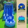thumbnail image 5 of XJUMP Tropical Deep Sea 19' Dual Lane Side Loader Water Slide with Pool, for Kids and Adults, Commercial Grade PVC Vinyl, Outdoor Backyard Fun, Blow up Water Park, (Blower Included), 5 of 8