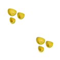 thumbnail image 4 of Billuyoard Paquete de 3 platos de frutos secos cocina plástico apertura grande semillas frutas dulces platos bandejas hogar fiesta galleta cuencos amarillo Amarillo 2piezas Billuyoard CBP457373, 4 of 5