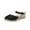 Black, variant on JikouIivo New Knitted Round Toe Wedge Sandals Women's High Heel Summer Casual Slippers Womens Shoes Sandals Platform Red 6