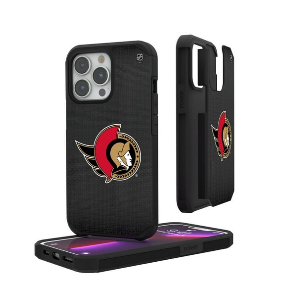 Ottawa Senators Linen Logo iPhone Rugged Case