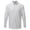 Silver/White, variant on Premier Mens Maxton Check Long Sleeve Shirt
