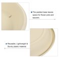 thumbnail image 4 of Uxcell 7" Plastic Round Plant Pot Saucers Flower Drip Trays, Beige 6 Count, 4 of 5