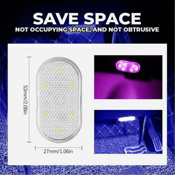 CEHVOM Seven Colors Car Reading Lamp Led Interior Lamp Trunk Lamp Car Ceiling Indoor Rear Interior Lighting Lamp Clearance