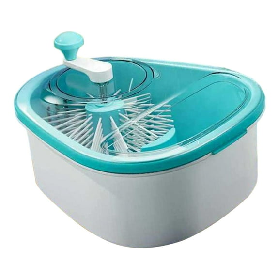 Produce Washer Device Fruit Cleaner Gadget with Ergonomic Handle and Drainage Basket for Salad Vegetables