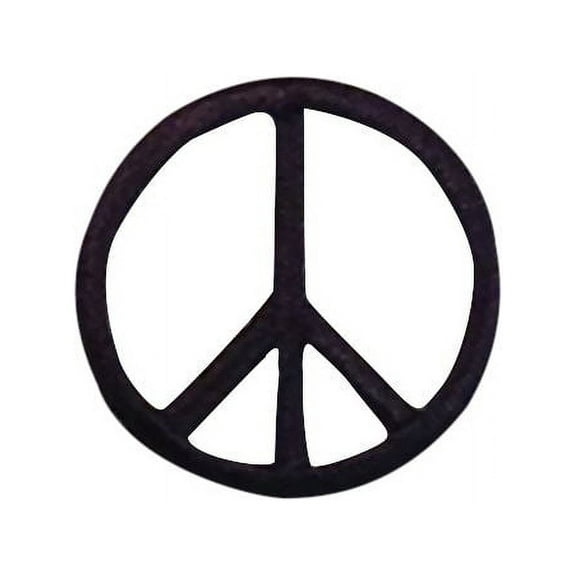 Small/Mini - Black Peace Sign - Iron on Applique/Embroidered Patch