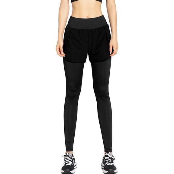 Workout Pants Compression Leggings for Women High Waist Workout Leggings with Pockets for Seamless Yoga Running Athletic Pants Two Layer Design Comfort Stretch Fabric